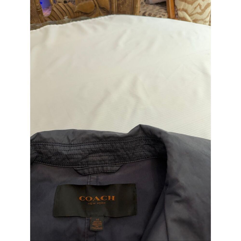 Coach Women’s Hadley Anorak Navy Blue Jacket Size XS - Picture 2 of 7